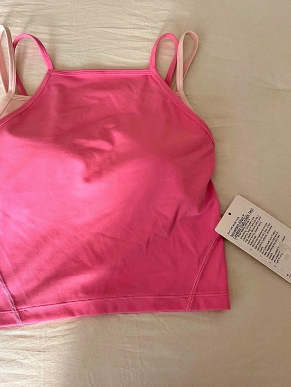 lululemon Align Layered High-Neck Tank Pink Size 6